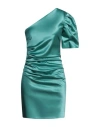 Chiara Boni La Petite Robe Woman Mini Dress Turquoise Size 8 Polyamide, Elastane In Blue
