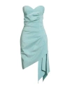 Chiara Boni La Petite Robe Woman Mini Dress Turquoise Size 8 Polyamide, Viscose, Elastane, Polyester In Blue