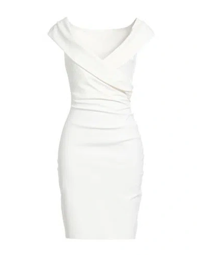 Chiara Boni La Petite Robe Woman Mini Dress White Size 6 Polyamide, Elastane