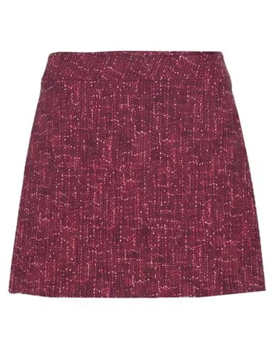 Chiara Boni La Petite Robe Woman Mini Skirt Garnet Size 2 Polyamide, Elastane In Red