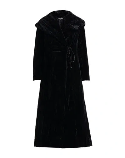 Chiara Boni La Petite Robe Woman Overcoat & Trench Coat Black Size L Polyamide, Elastane