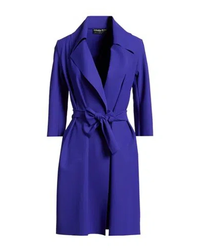Chiara Boni La Petite Robe Woman Overcoat & Trench Coat Blue Size Xs Polyamide, Elastane