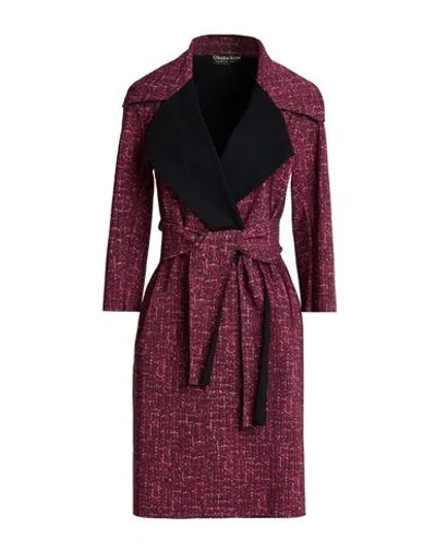 Chiara Boni La Petite Robe Woman Overcoat & Trench Coat Garnet Size Xs Polyamide, Elastane In Purple