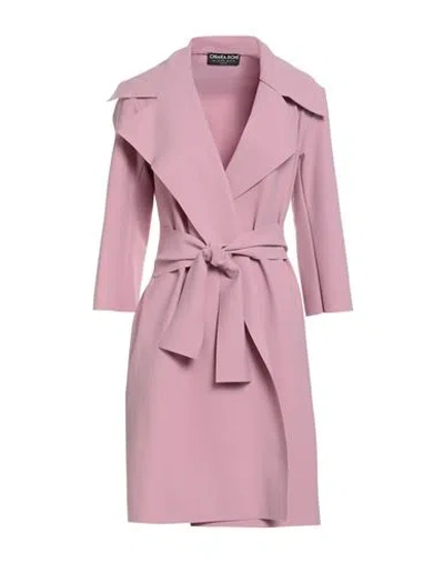 Chiara Boni La Petite Robe Woman Overcoat & Trench Coat Pink Size M Polyamide, Elastane