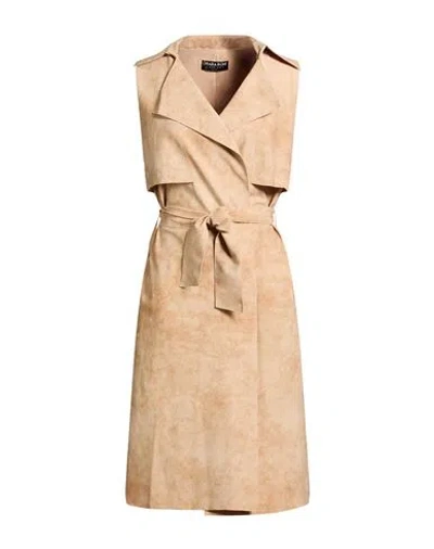 Chiara Boni La Petite Robe Woman Overcoat & Trench Coat Sand Size Xl Polyamide, Elastane In Neutral