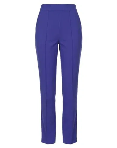 Chiara Boni La Petite Robe Woman Pants Bright Blue Size 2 Cotton, Polyamide, Elastane