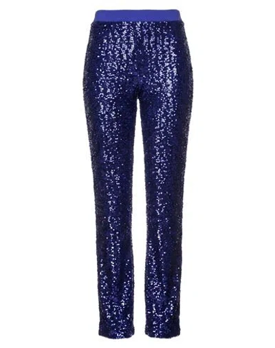 Chiara Boni La Petite Robe Woman Pants Bright Blue Size 6 Polyester