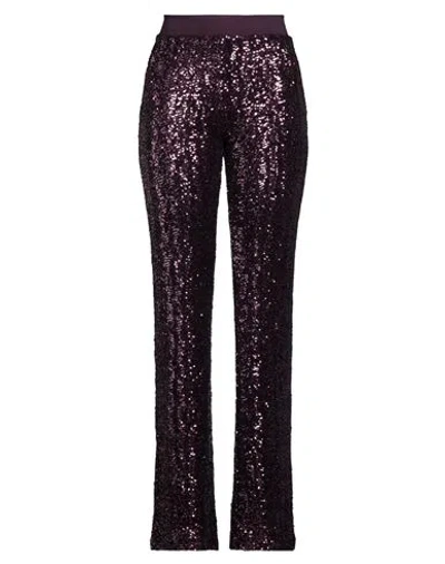 Chiara Boni La Petite Robe Woman Pants Dark Purple Size 6 Polyester