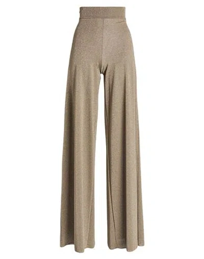 Chiara Boni La Petite Robe Woman Pants Gold Size 2 Polyamide, Viscose, Elastane, Polyester