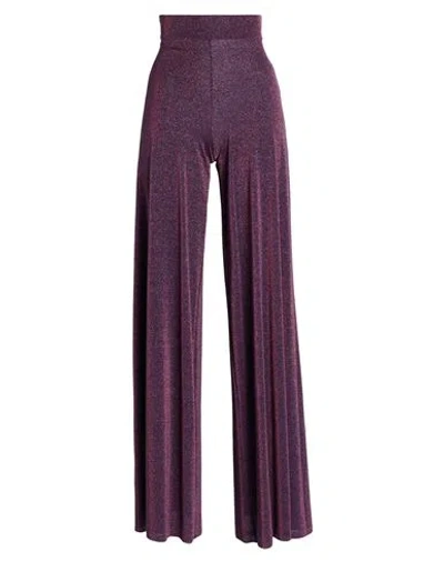Chiara Boni La Petite Robe Woman Pants Plum Size 8 Polyamide, Viscose, Elastane, Polyester In Purple
