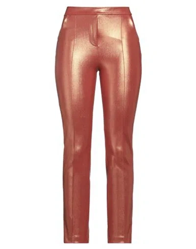 Chiara Boni La Petite Robe Woman Pants Rust Size 8 Polyamide, Elastane In Red