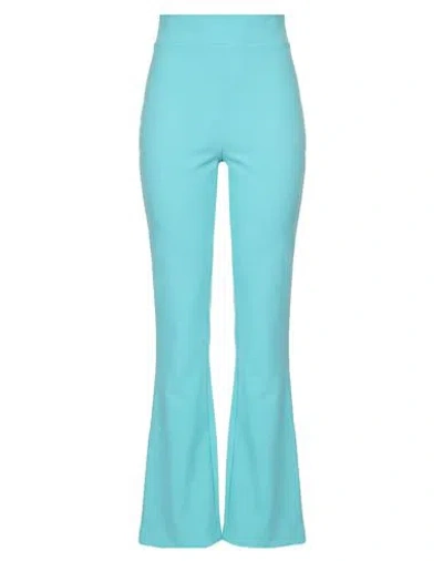 Chiara Boni La Petite Robe Woman Pants Sky Blue Size 6 Polyamide, Elastane