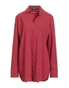 Chiara Boni La Petite Robe Woman Polo Shirt Brick Size 12 Polyamide, Elastane