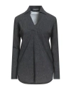 Chiara Boni La Petite Robe Woman Polo Shirt Charcoal Size 12 Polyamide, Elastane