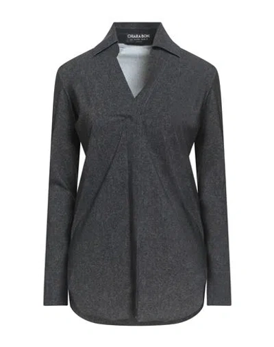 Chiara Boni La Petite Robe Woman Polo Shirt Charcoal Size 12 Polyamide, Elastane