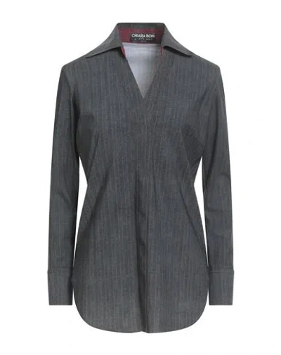 Chiara Boni La Petite Robe Woman Polo Shirt Charcoal Size 8 Polyamide, Elastane