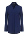 Chiara Boni La Petite Robe Woman Polo Shirt Navy Size 4 Polyamide, Elastane