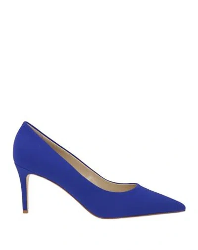 Chiara Boni La Petite Robe Woman Pumps Bright Blue Size 11 Textile Fibers