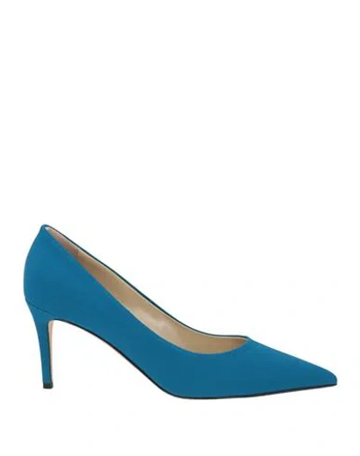 Chiara Boni La Petite Robe Woman Pumps Deep Teal Size 9 Textile Fibers In Green