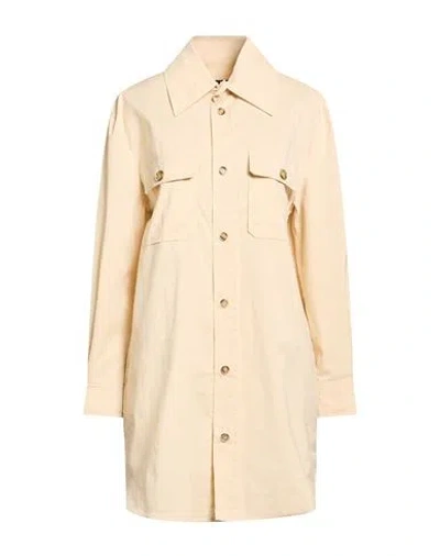 Chiara Boni La Petite Robe Woman Shirt Beige Size Xl Cotton, Elastane In Yellow
