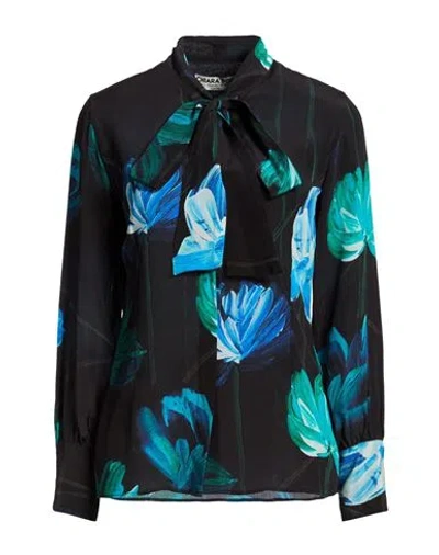 Chiara Boni La Petite Robe Woman Shirt Black Size 4 Silk