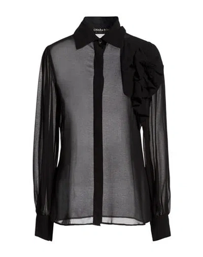 Chiara Boni La Petite Robe Woman Shirt Black Size 8 Polyester
