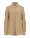 Chiara Boni La Petite Robe Woman Shirt Gold Size 8 Polyester, Viscose, Polyamide, Metallic Polyester