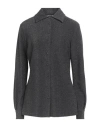 Chiara Boni La Petite Robe Woman Shirt Gunmetal Size 10 Polyester, Viscose, Polyamide, Metallic Poly