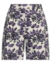 Chiara Boni La Petite Robe Woman Shorts & Bermuda Shorts Dark Purple Size 10 Polyamide, Elastane In Purple