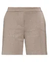 Chiara Boni La Petite Robe Woman Shorts & Bermuda Shorts Khaki Size Xs Polyamide, Elastane In Beige