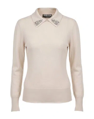 Chiara Boni La Petite Robe Woman Sweater Light Grey Size L Virgin Wool, Cashmere In Neutral
