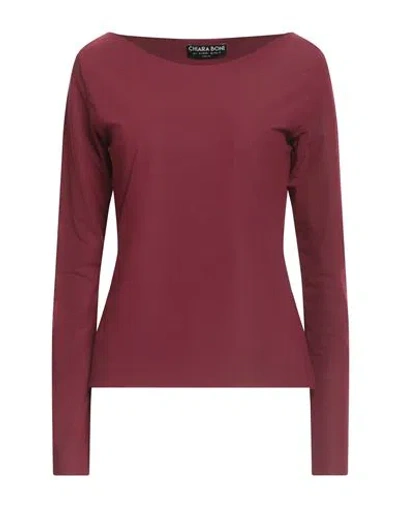 Chiara Boni La Petite Robe Woman T-shirt Burgundy Size 12 Polyamide, Elastane