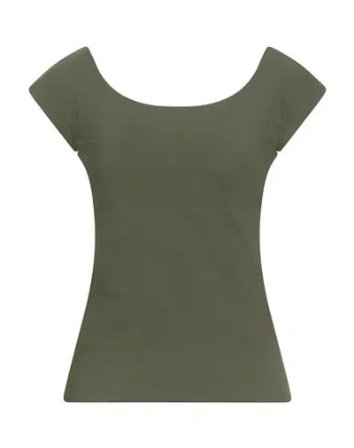 Chiara Boni La Petite Robe Woman T-shirt Khaki Size 12 Polyamide, Elastane