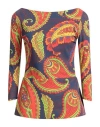 Chiara Boni La Petite Robe Woman T-shirt Midnight Blue Size 8 Polyamide, Elastane In Blue