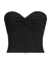 Chiara Boni La Petite Robe Woman Top Black Size 10 Polyamide, Elastane