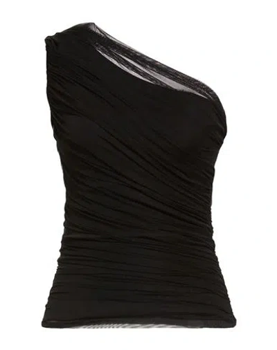 Chiara Boni La Petite Robe Woman Top Black Size 2 Polyamide, Elastane