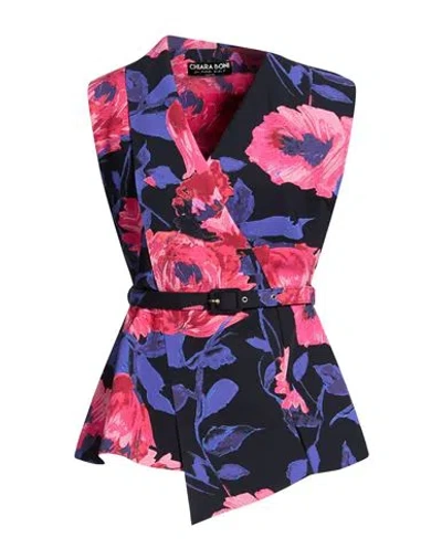 Chiara Boni La Petite Robe Woman Top Black Size 2 Polyamide, Elastane In Multi