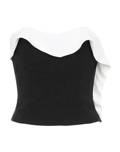 Chiara Boni La Petite Robe Woman Top Black Size 2 Polyamide, Elastane