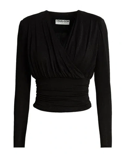 Chiara Boni La Petite Robe Woman Top Black Size 2 Polyamide, Viscose, Elastane, Polyester