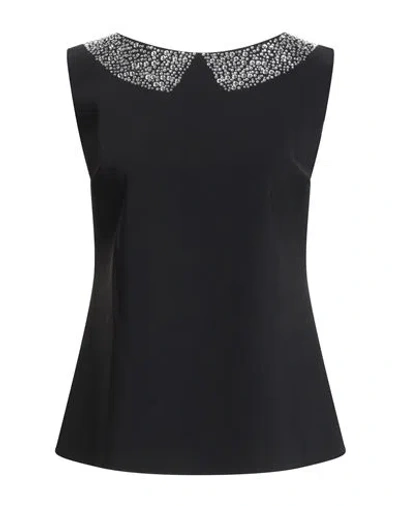 Chiara Boni La Petite Robe Woman Top Black Size 4 Polyamide, Elastane