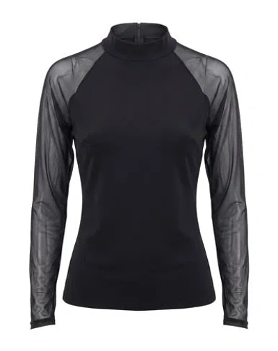 Chiara Boni La Petite Robe Woman Top Black Size 4 Polyamide, Elastane