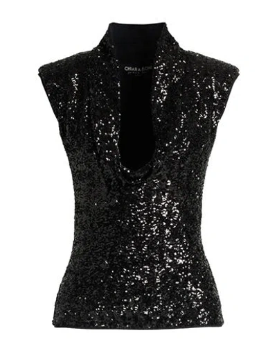 Chiara Boni La Petite Robe Woman Top Black Size 4 Polyester, Polyamide, Elastane