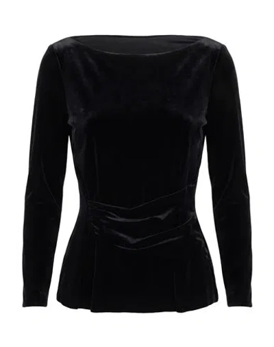 Chiara Boni La Petite Robe Woman Top Black Size 4 Polyester, Polyamide, Elastane