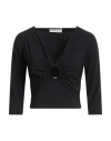 Chiara Boni La Petite Robe Woman Top Black Size 6 Polyamide, Elastane