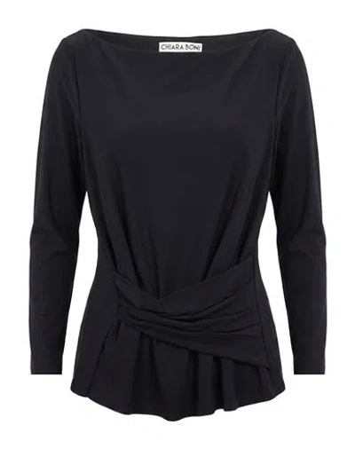 Chiara Boni La Petite Robe Woman Top Black Size 6 Polyamide, Elastane