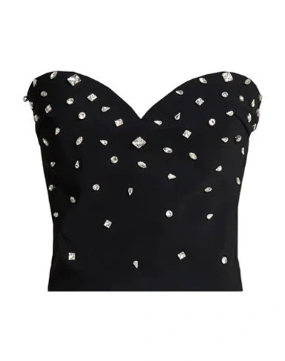 Chiara Boni La Petite Robe Woman Top Black Size 6 Polyamide, Elastane