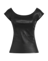 Chiara Boni La Petite Robe Woman Top Black Size 6 Viscose, Polyamide, Elastane