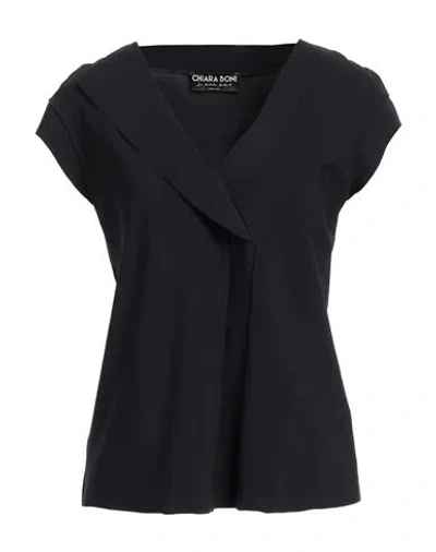 Chiara Boni La Petite Robe Woman Top Black Size 8 Polyamide, Elastane