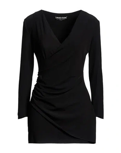 Chiara Boni La Petite Robe Woman Top Black Size 8 Viscose, Polyamide, Elastane
