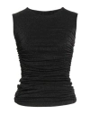 Chiara Boni La Petite Robe Woman Top Black Size L Polyamide, Viscose, Elastane, Polyester